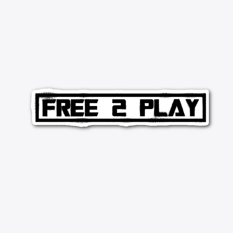 Free 2 Play (Black Spray Paint Effect)