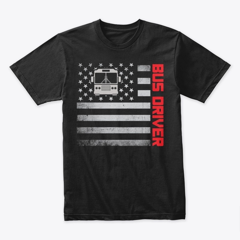 Bus Driver US Flag