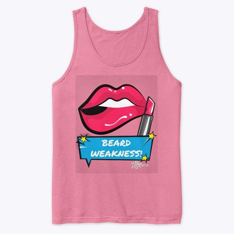 Lip Bite Pop Art Beard Weakness