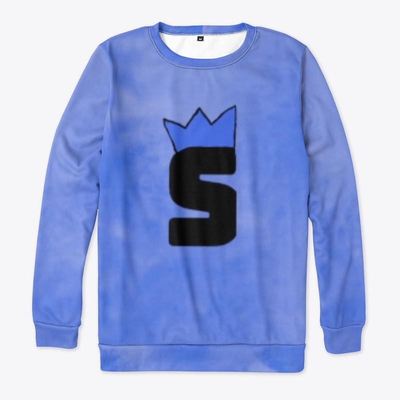   crown S tie dye blue