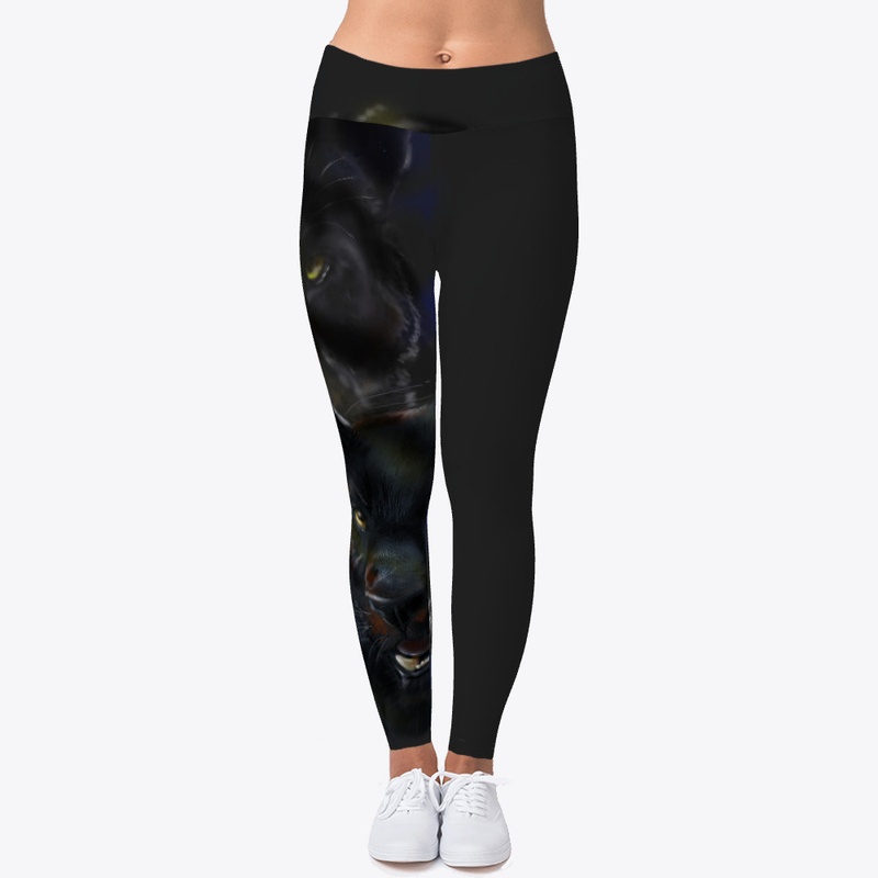 Black Leopard Leggings