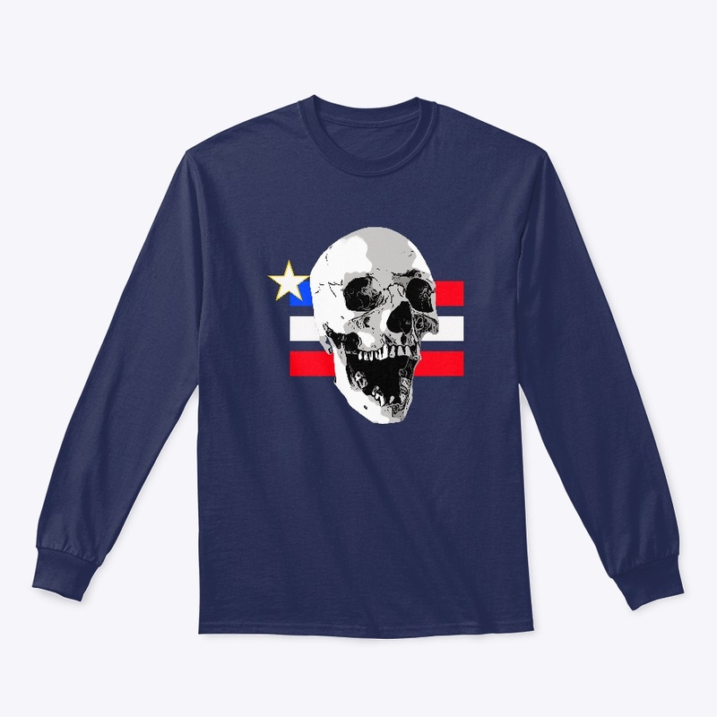 Skull Patriotic Flag