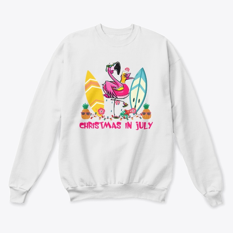 Christmas In July Flamingo Summer