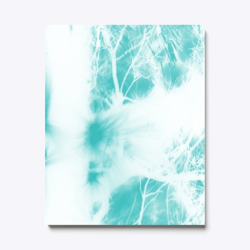 pastel aqua green on white 