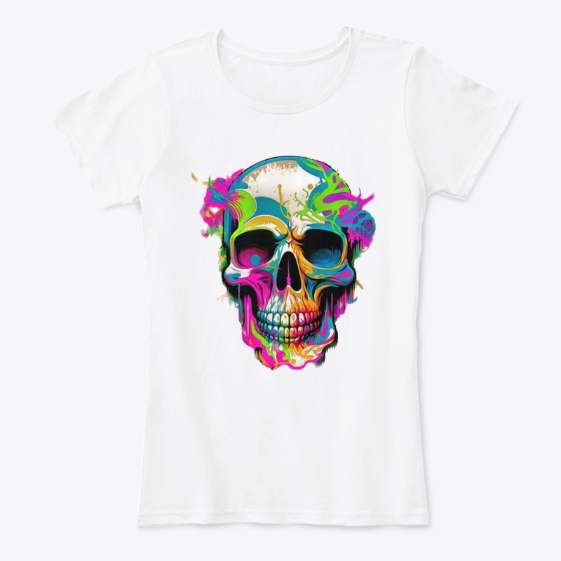 Skull graffiti street design