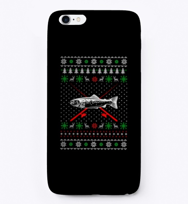 Ugly Christmas Merry Fishmas Fishing 