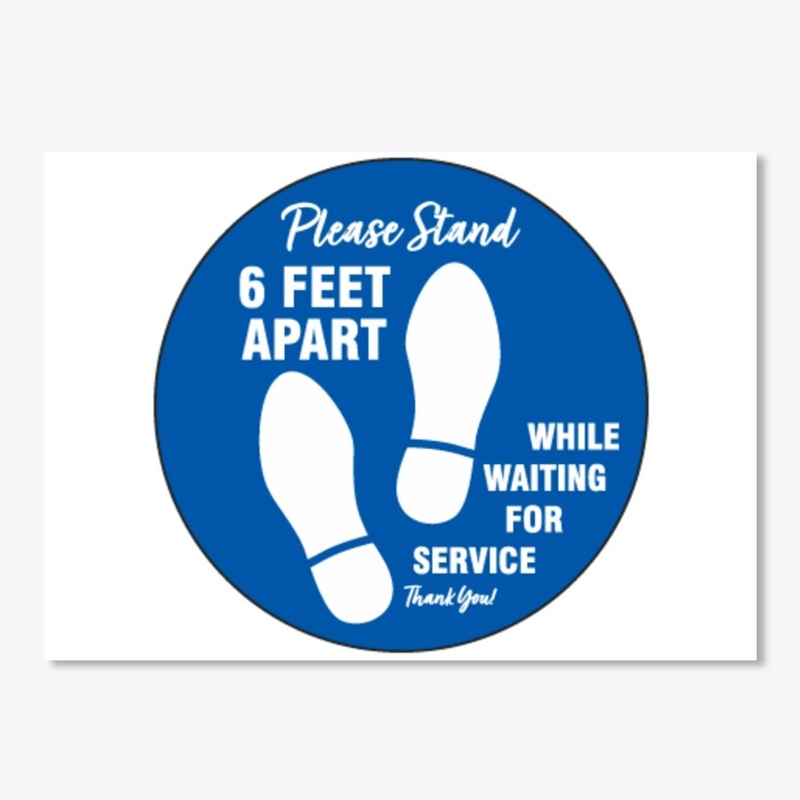 Social Distance - 6ft Sticker