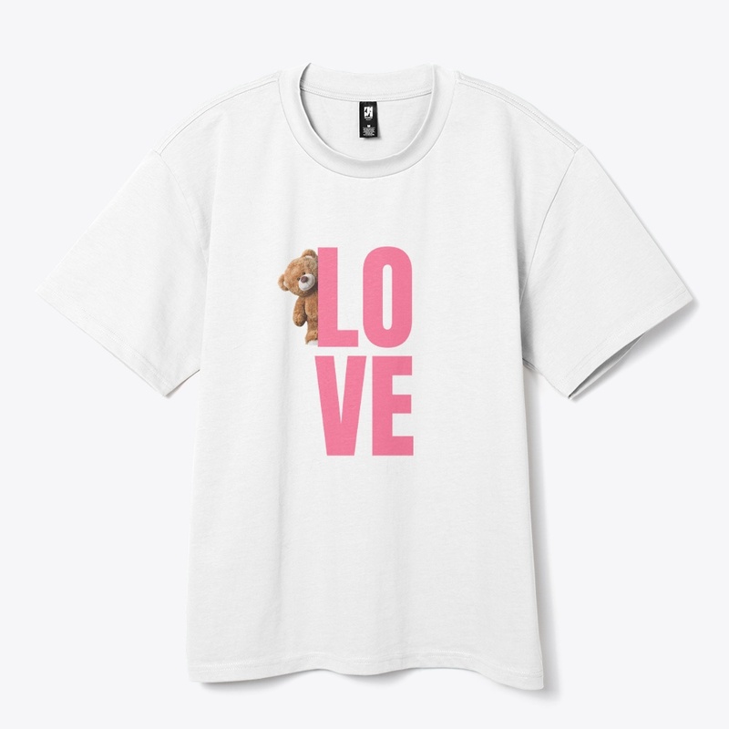 Love with cute bear T-shirt