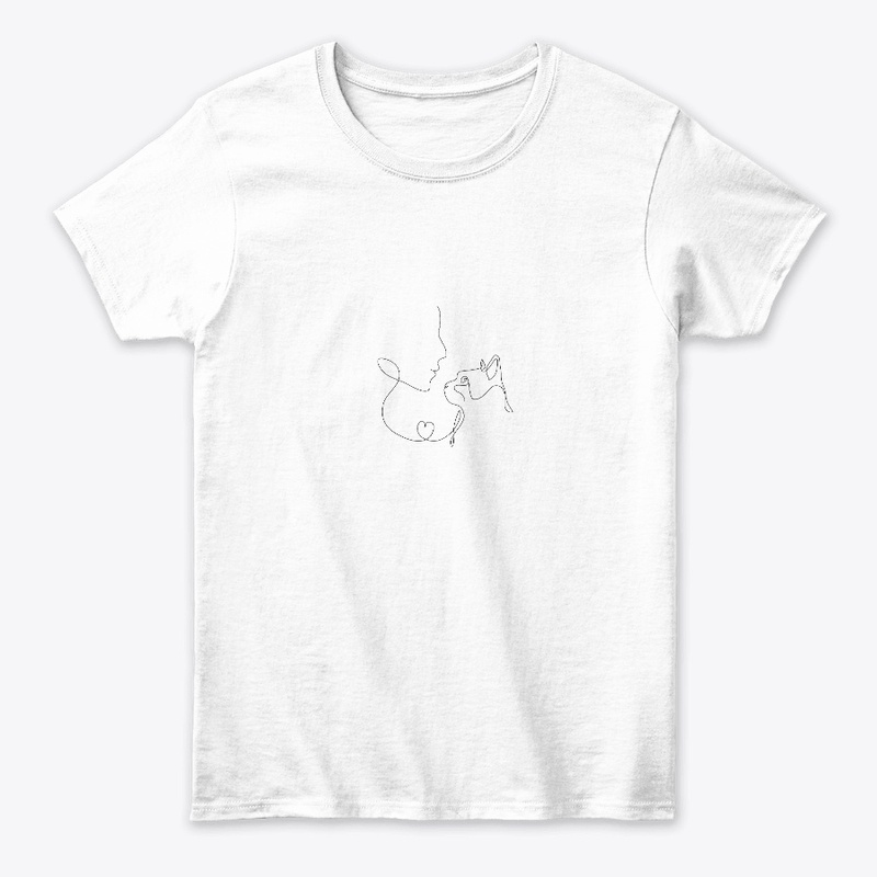 Cat Mom line art t shirt