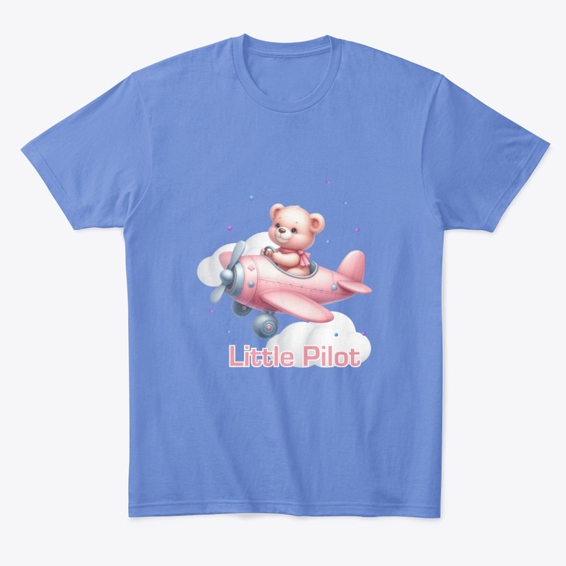 Little Pilot bear kids t-shirt