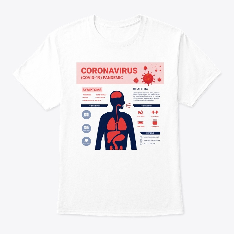 T-shirt Coronavirus, go away!!!