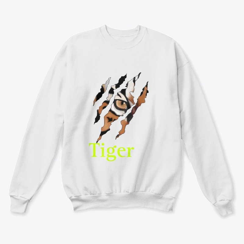 Tiger logo design crewneck sweatshirt 