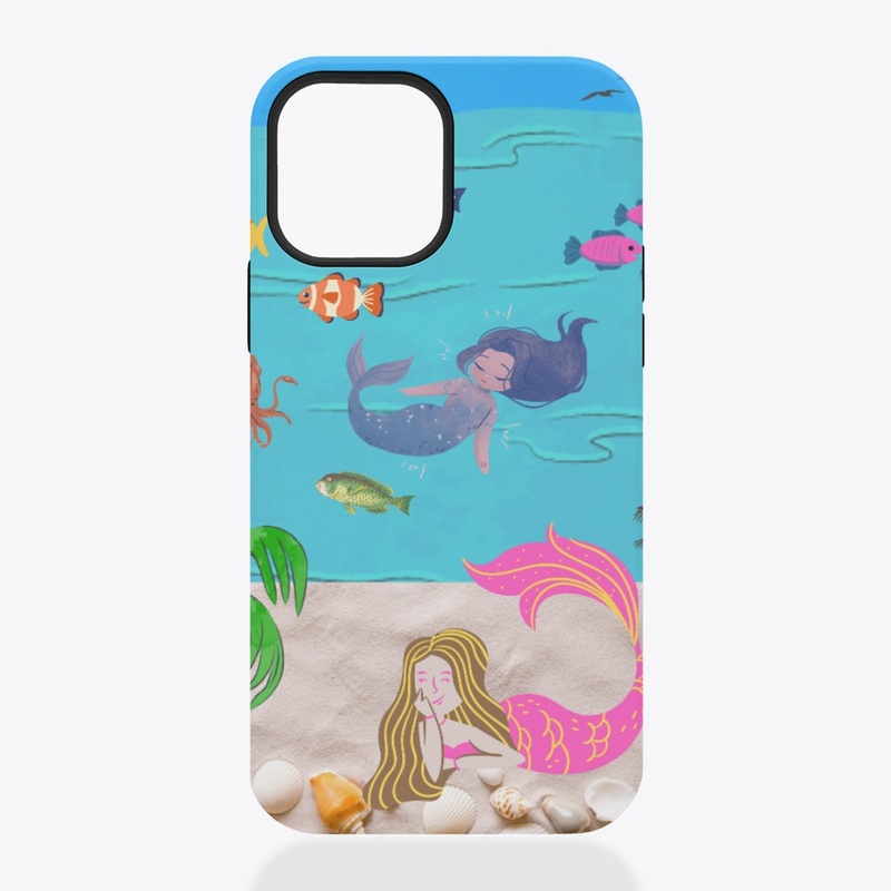 Mobile covers beautiful sea life design 