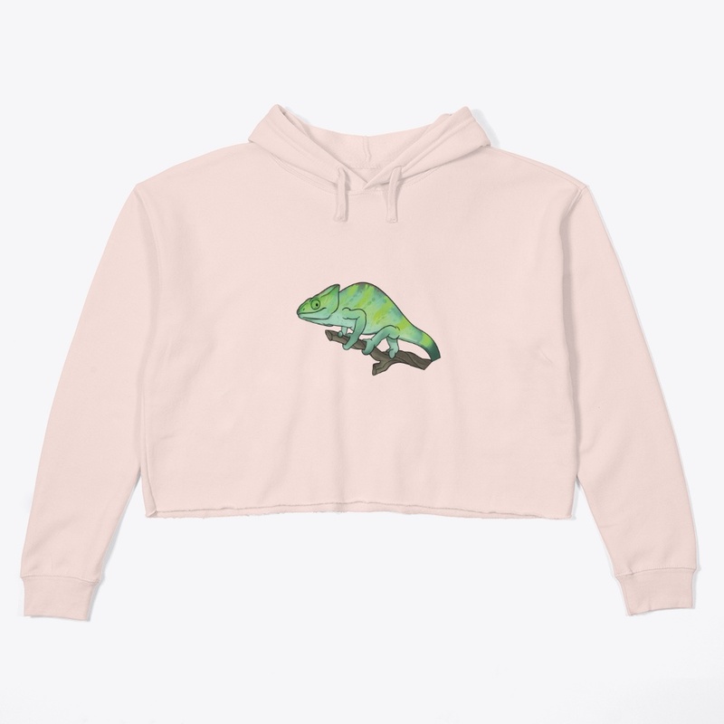 Fiona Parsons Chameleon Crop Hoodie