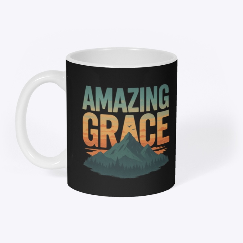 Amazing Grace Mountain Silhouette 