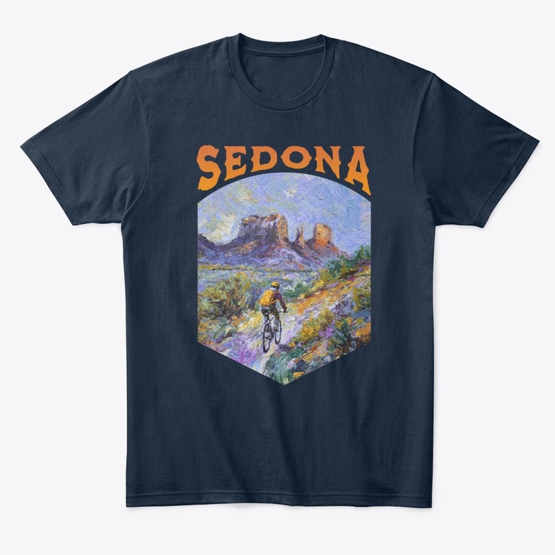 Sedona Mountain Biking Artwork