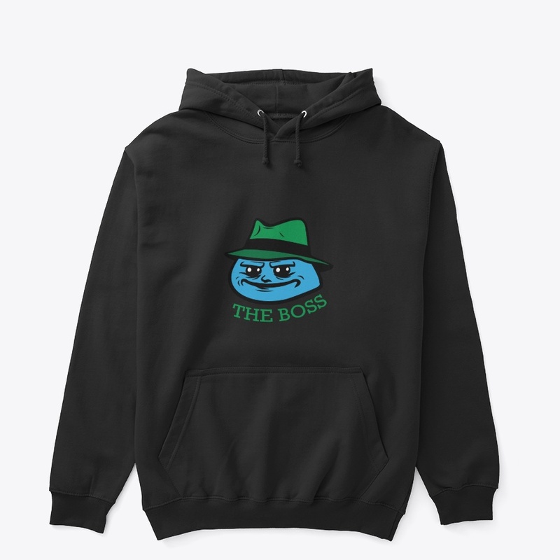 smirking cartoon boss