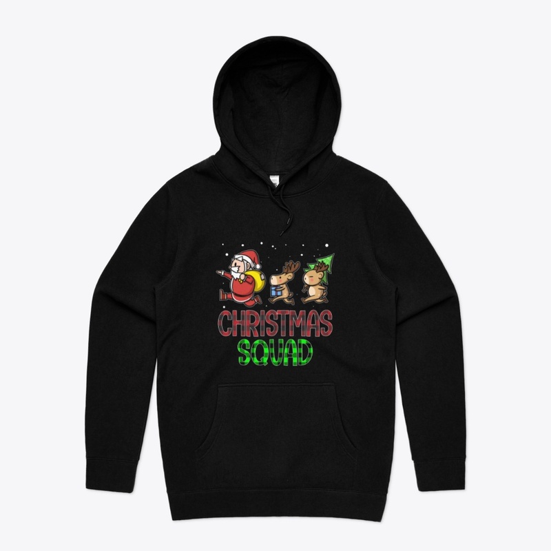 Funny Christmas Squad Santa Reindeer Kid