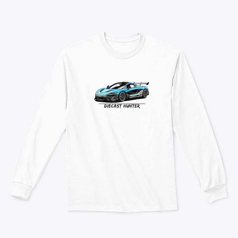 Diecast Hunter with Blue Sportscar