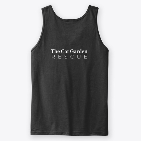 Tcgr Logo Tank Top (Black, Red) Black T-Shirt Back