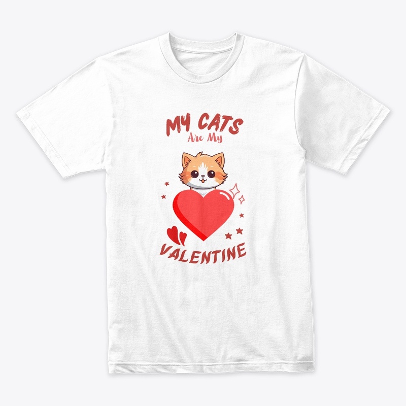 Cat Lovers Valentine Day's T-Shirt