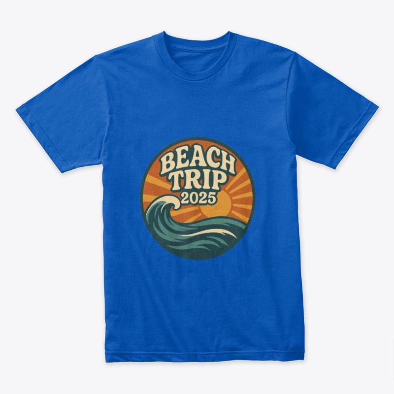 Beach Trip 2025 Retro Summer Tee