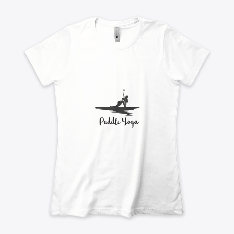 SUP, paddle board yoga woman silhouette