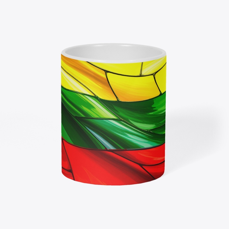 Lithuanian Flag stained glass