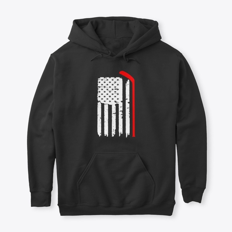 American Flag Hockey USA Patriotic Gift 