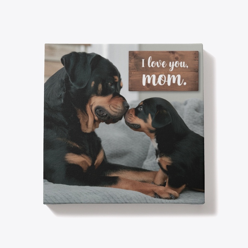 Mother's Love – Dog Wall Canvas