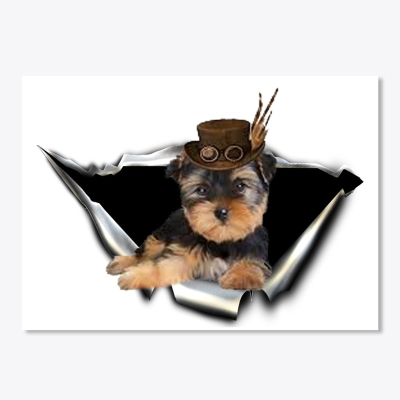morkie 3D Car sticker