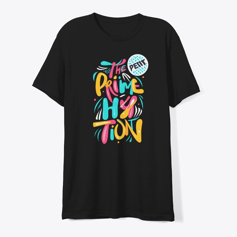 T-shirt design with "prime hydration"