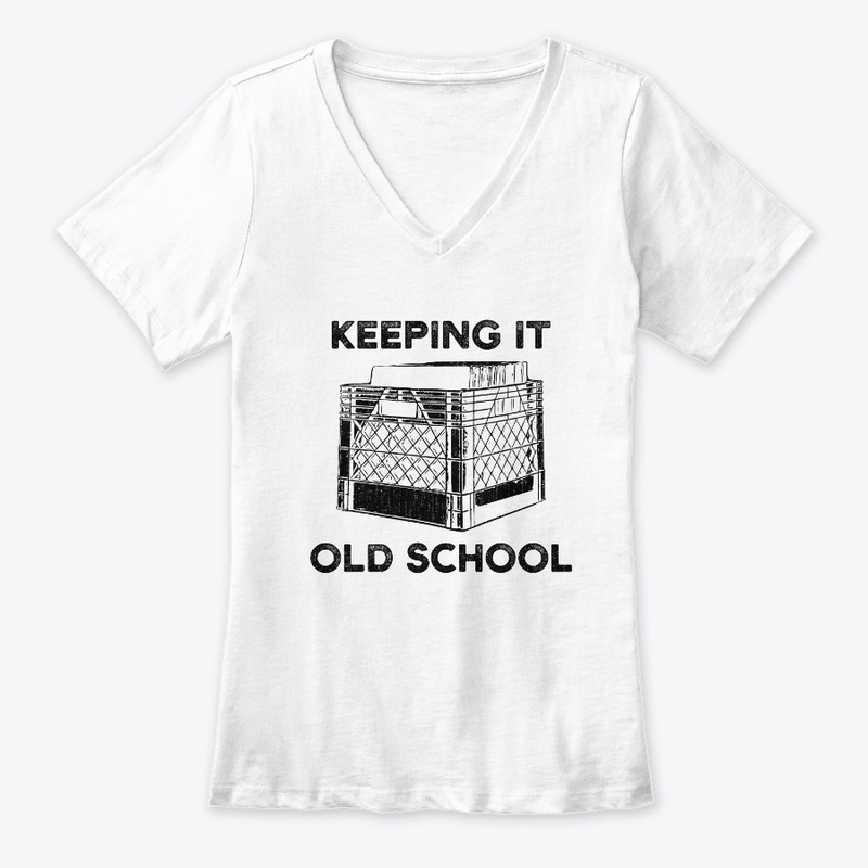 Keeping It Old School Vinyl Record Crate