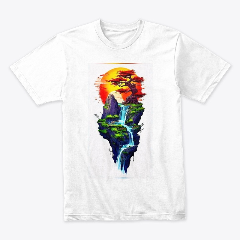 Elegant Waterfall Wall Art Design