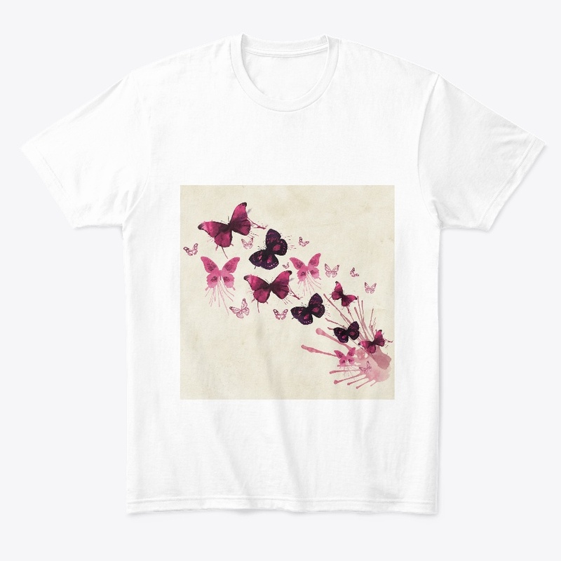 Butterfly T-shirts, mug, bag & slides
