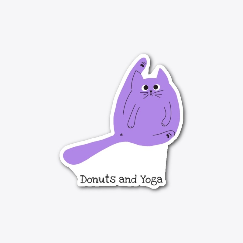 Donuts and yoga cat