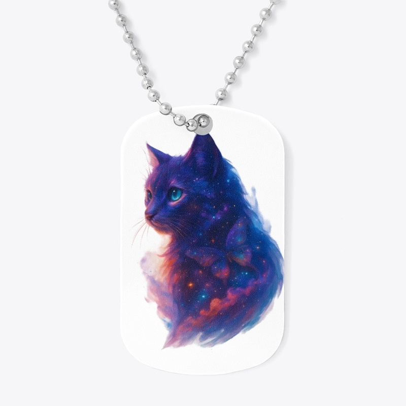 Galaxy Cat Space Art T-Shirt