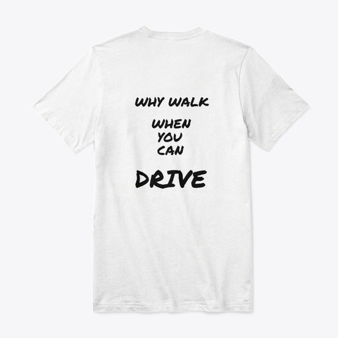 A Nice Shade Of Blue White Camiseta Back