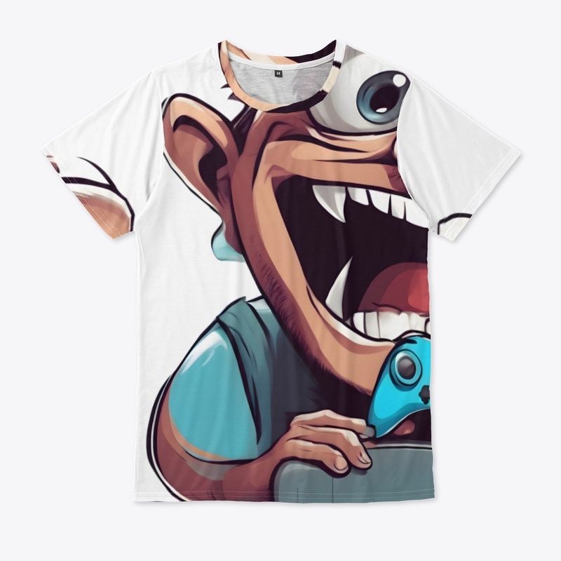 Cartoon Video Gaming T-shirt Design