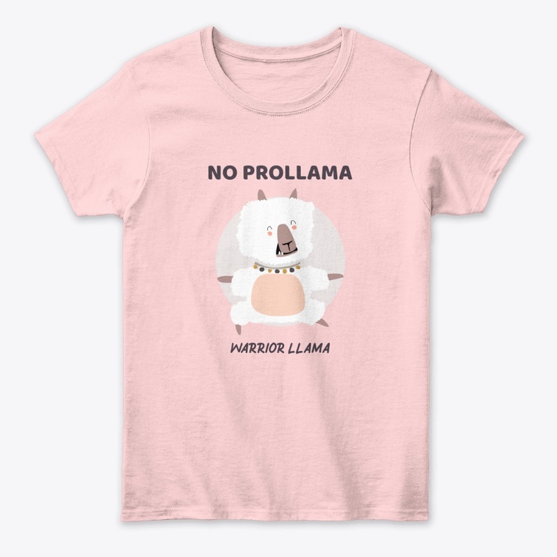 No Prollama Warrior Llama YOGA tee