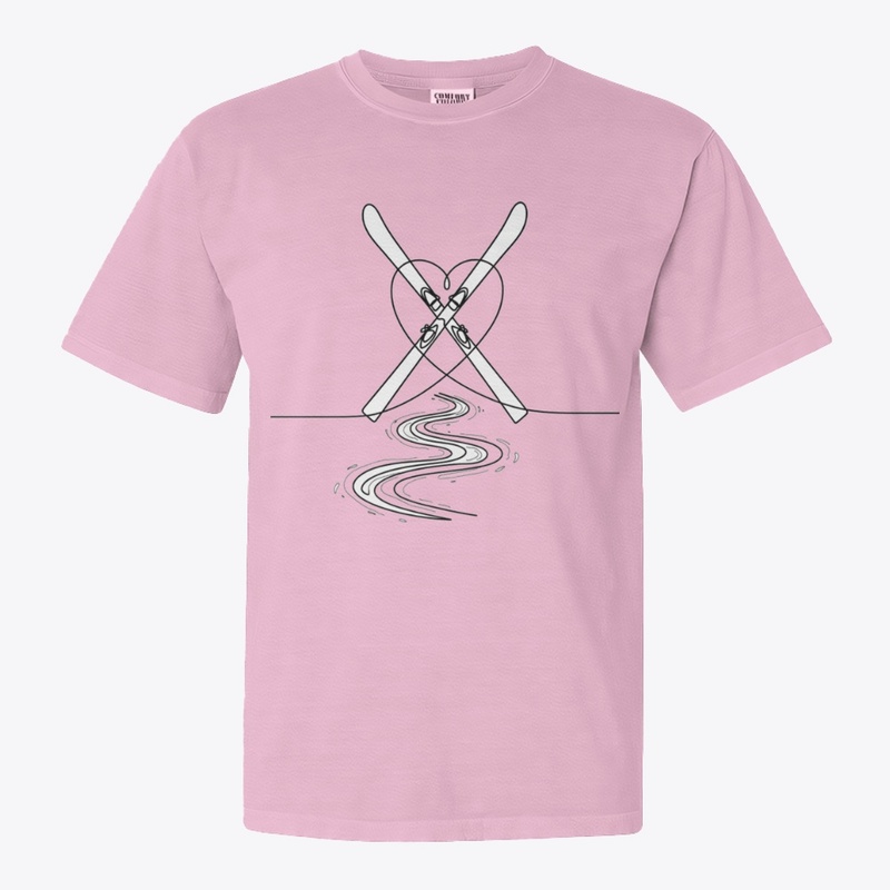 St valentin Crossed Skis Heartline