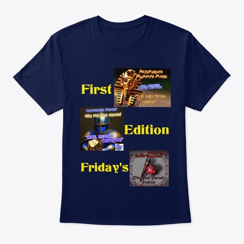 First Edition Friday's Navy T-Shirt Front