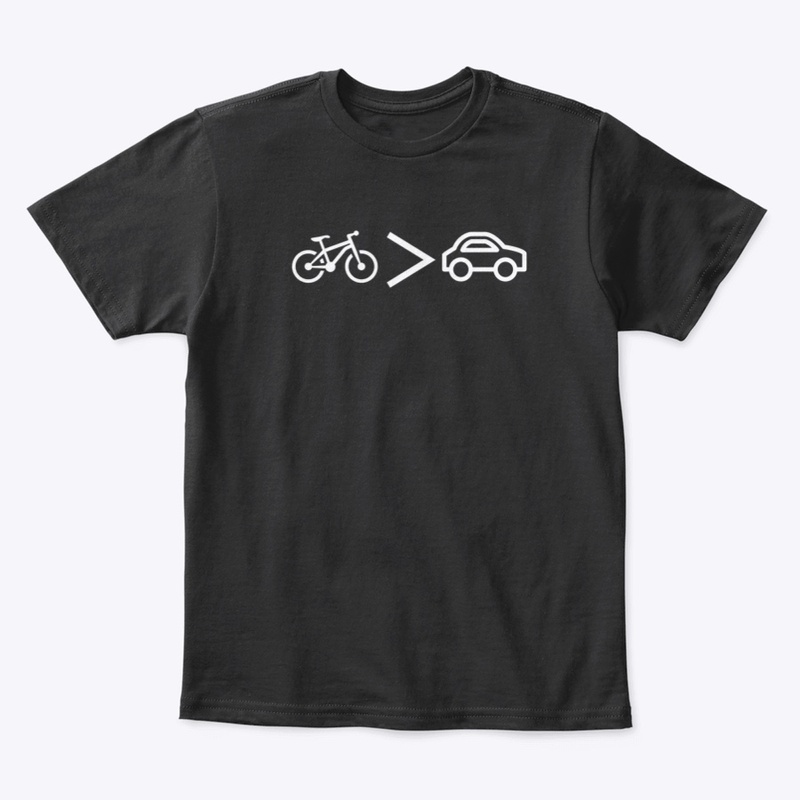 Bikes over cars kids shirt