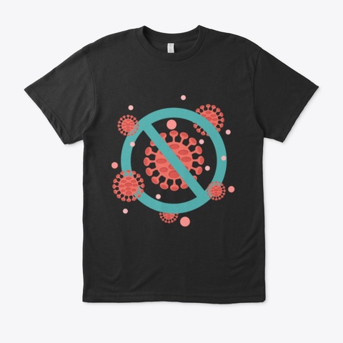 Buy Now No Corona T Shirt Black T-Shirt Front