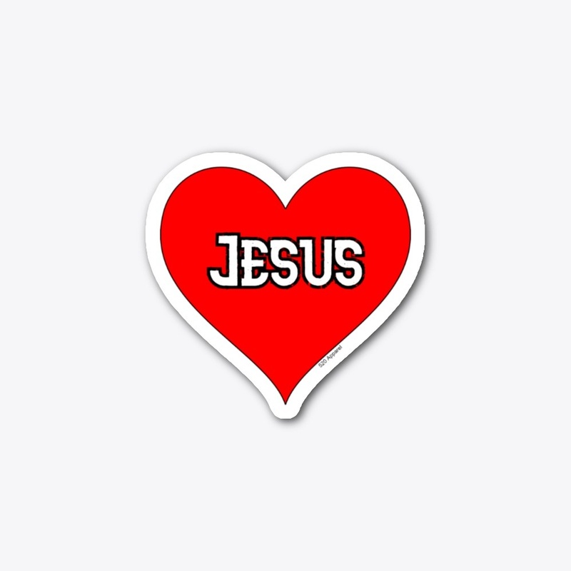 Jesus Heart Sticker