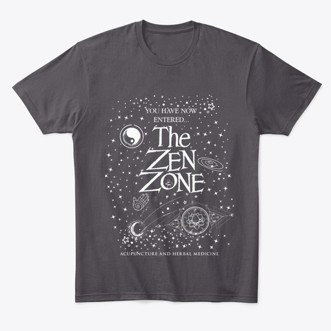 The Zen Zone Heathered Charcoal  Camiseta Front