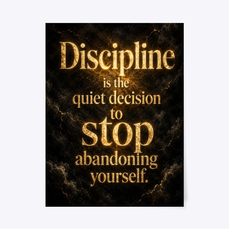 Discipline Decision Wall Art