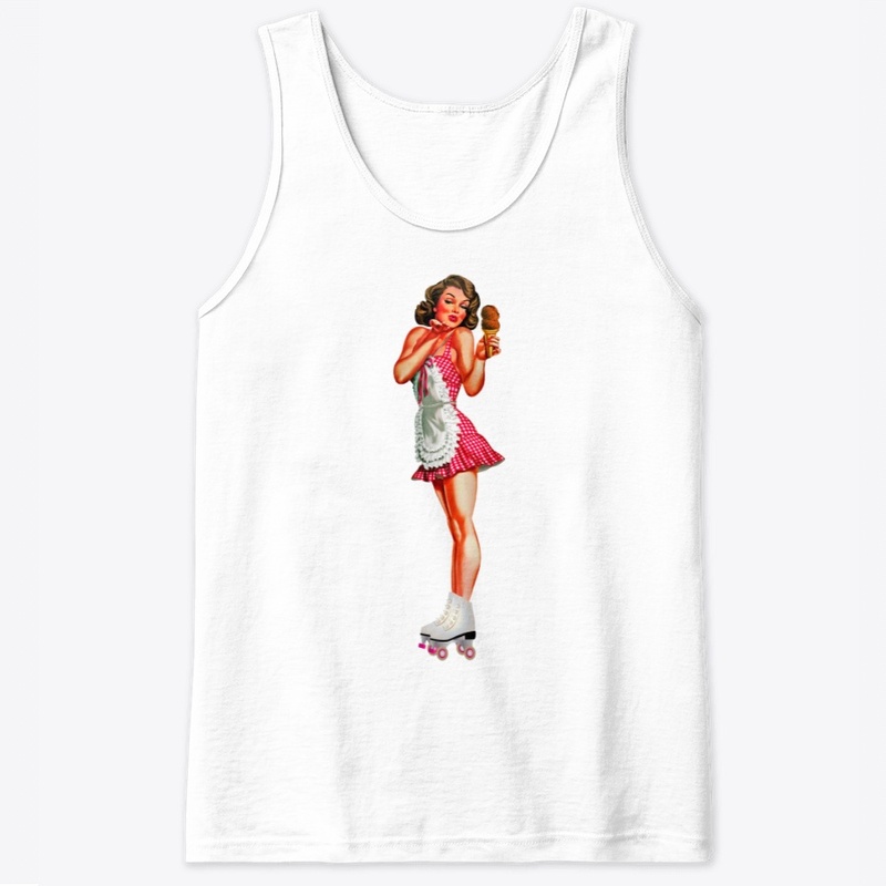 Girl with ice-cream top