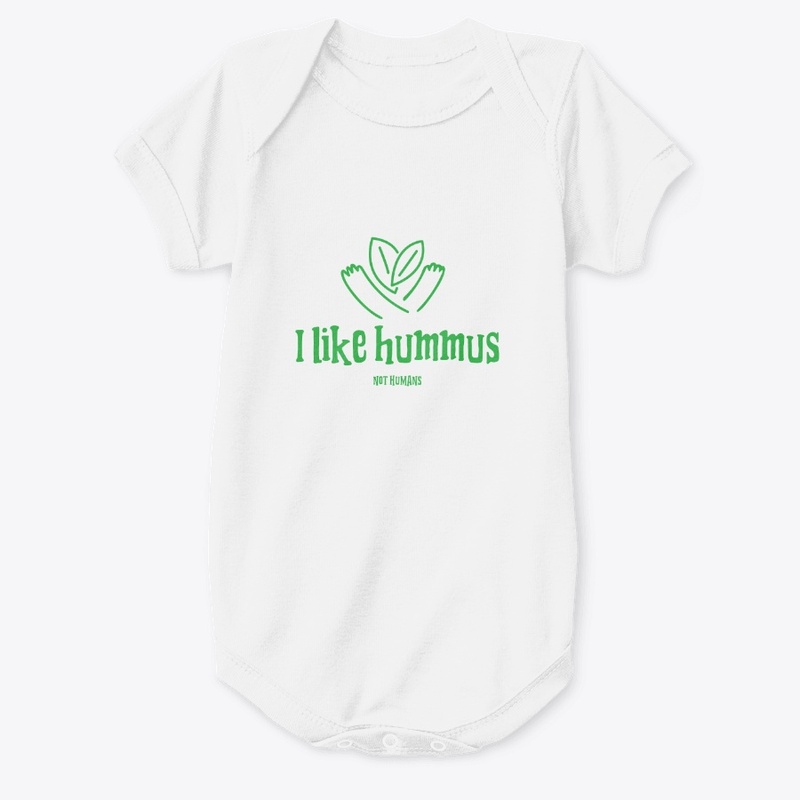 FUNNY VEGAN I LIKE HUMMUS NOT HUMANS