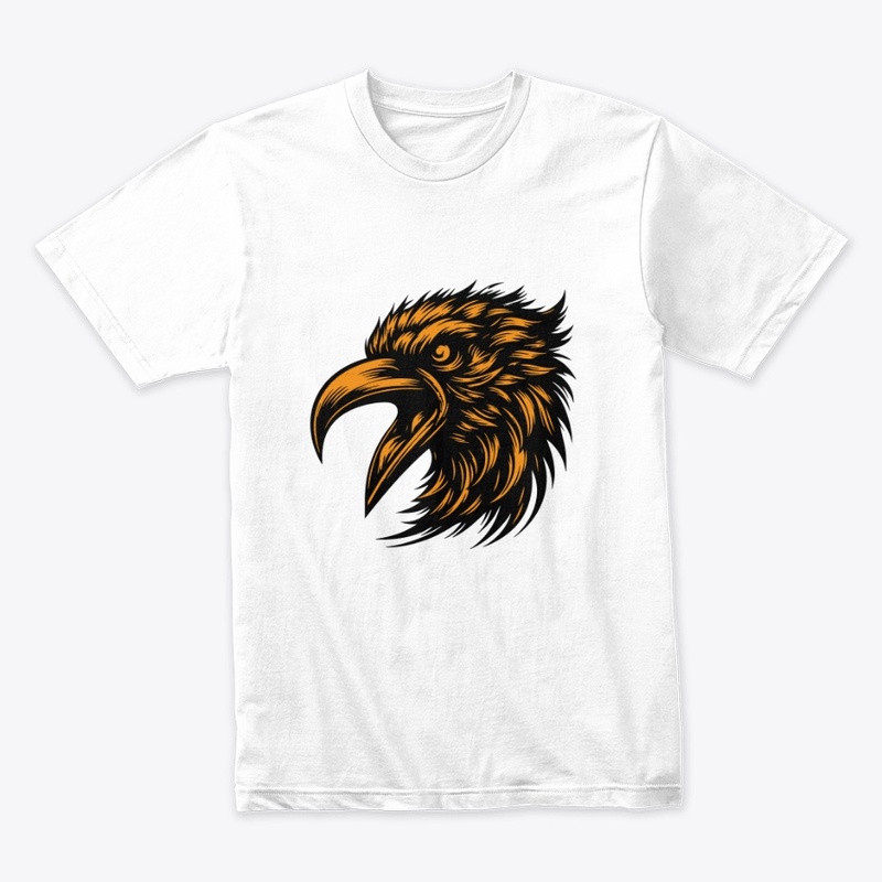 Striking Angry Crow Graphic